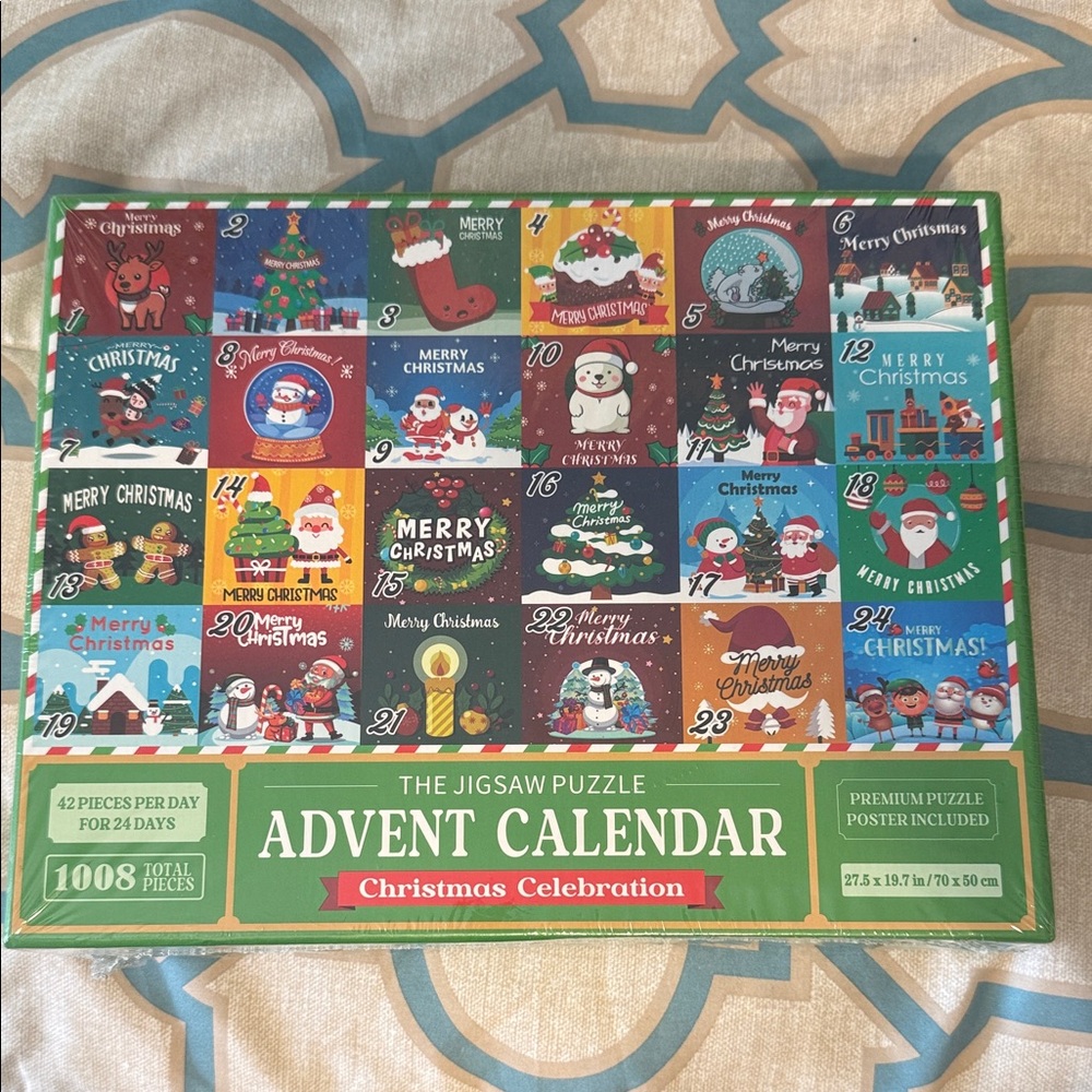 SEALED Christmas Celebration Advent Calendar Jigsaw Puzzle